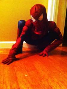 Nate as Spiderman